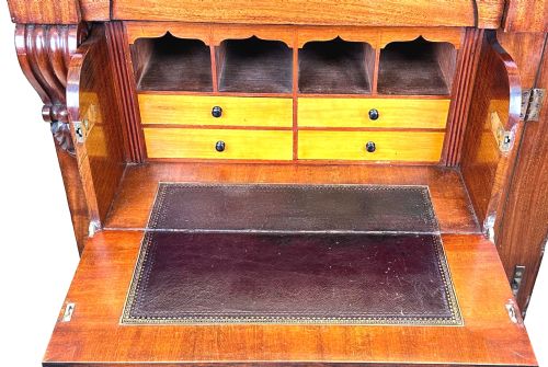 19TH CENTURY MAHOGANY WELLINGTON CHEST - ADDITIONAL PHOTO 6