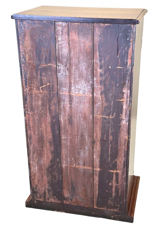 19TH CENTURY MAHOGANY WELLINGTON CHEST - ADDITIONAL PHOTO 9