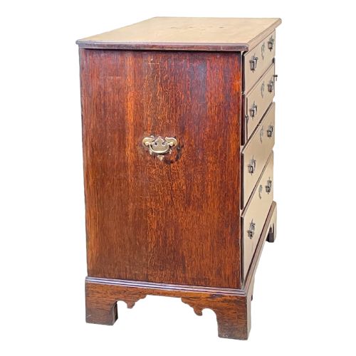 OAK 18TH CENTURY BACHELORS CHEST OF DRAWERS - ADDITIONAL PHOTO 3
