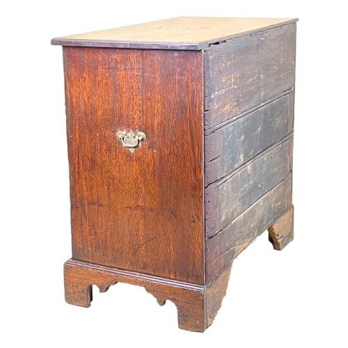 OAK 18TH CENTURY BACHELORS CHEST OF DRAWERS - ADDITIONAL PHOTO 7