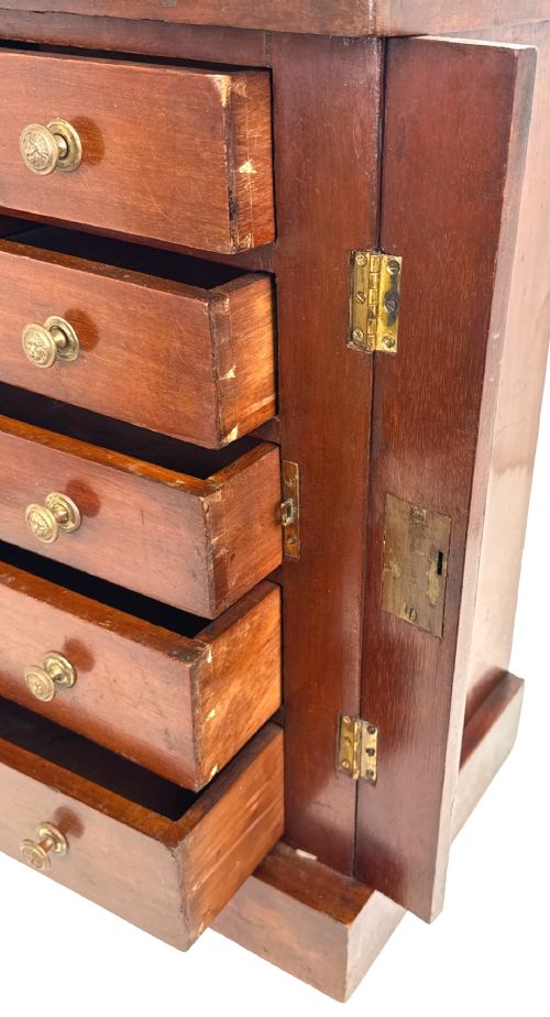 MID 19TH CENTURY MAHOGANY CHILDS WELLINGTON CHEST - ADDITIONAL PHOTO 1