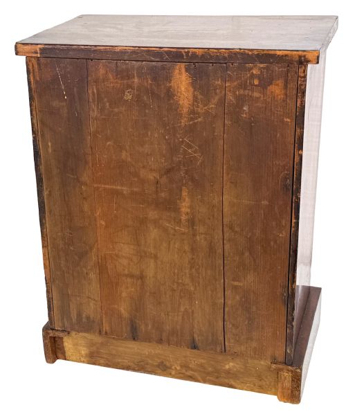MID 19TH CENTURY MAHOGANY CHILDS WELLINGTON CHEST - ADDITIONAL PHOTO 4