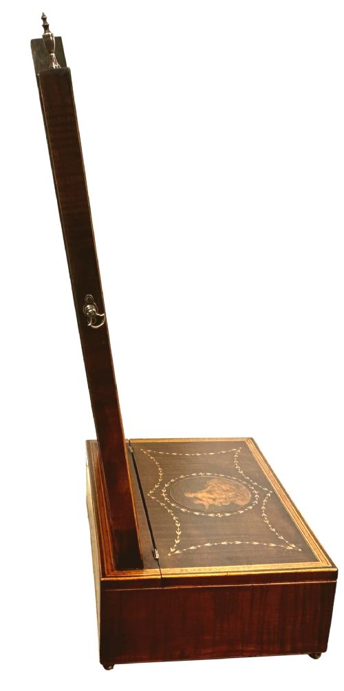 RARE 18TH CENTURY HAREWOOD DRESSING TABLE MIRROR - ADDITIONAL PHOTO 4