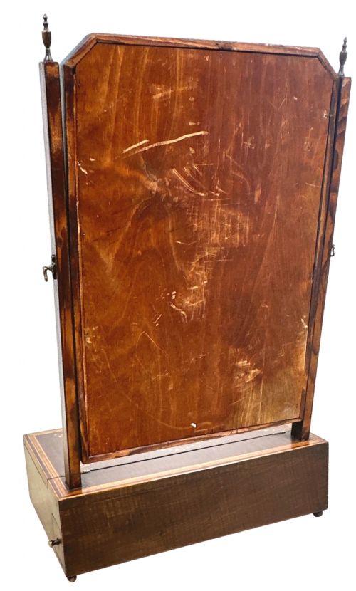 RARE 18TH CENTURY HAREWOOD DRESSING TABLE MIRROR - ADDITIONAL PHOTO 10