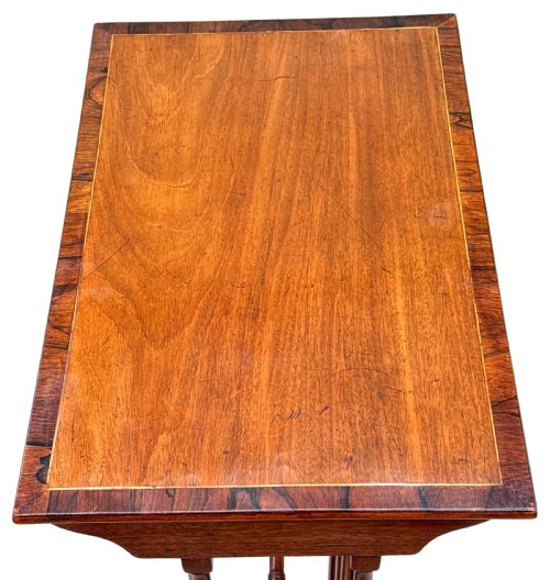 19TH CENTURY MAHOGANY QUARTETTO NEST OF FOUR COFFEE TABLES - ADDITIONAL PHOTO 1