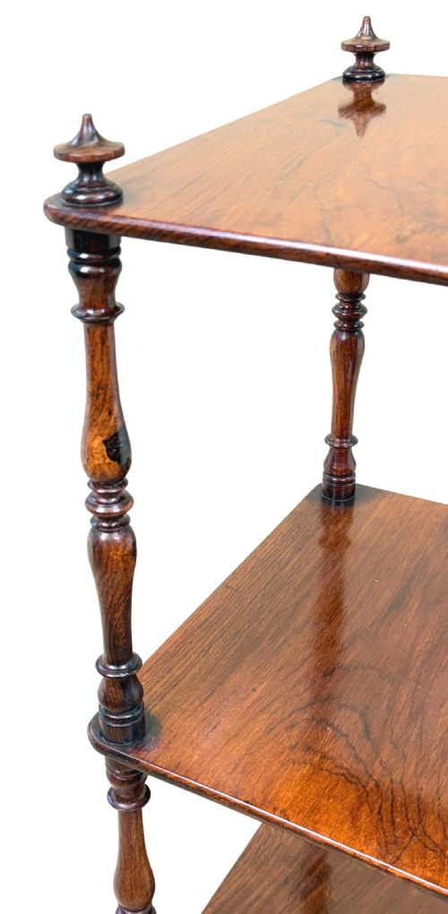 SMALL 19TH CENTURY ROSEWOOD WHATNOT - ADDITIONAL PHOTO 3