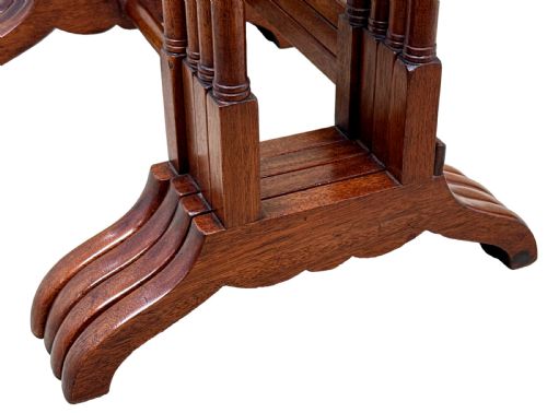 19TH CENTURY MAHOGANY QUARTETTO NEST OF FOUR COFFEE TABLES - ADDITIONAL PHOTO 4
