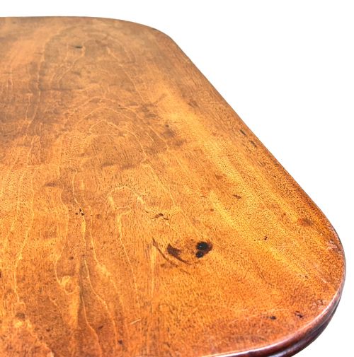 REGENCY MAHOGANY TILT TOP RECTANGULAR WINE TABLE - ADDITIONAL PHOTO 2