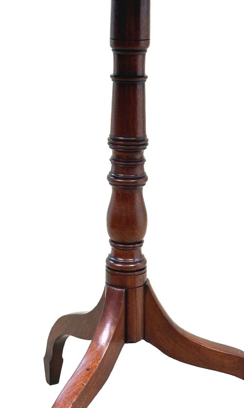 REGENCY MAHOGANY TILT TOP RECTANGULAR WINE TABLE - ADDITIONAL PHOTO 7