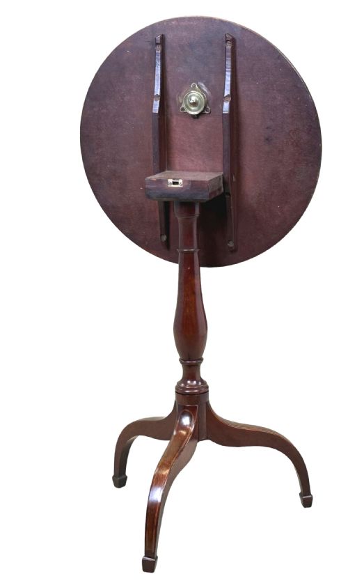 GEORGIAN MAHOGANY CIRCULAR WINE TABLE - ADDITIONAL PHOTO 4