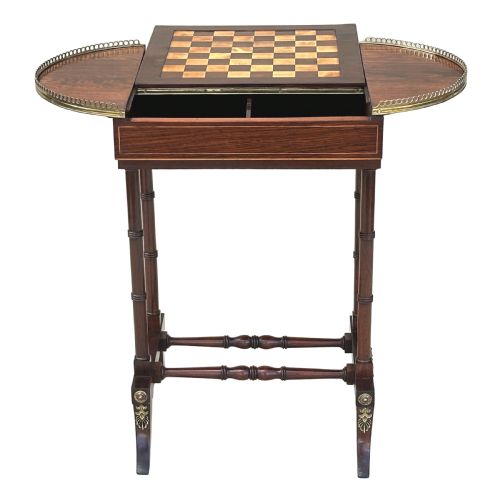 REGENCY ROSEWOOD GAMES TABLE - ADDITIONAL PHOTO 1
