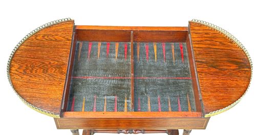 REGENCY ROSEWOOD GAMES TABLE - ADDITIONAL PHOTO 3