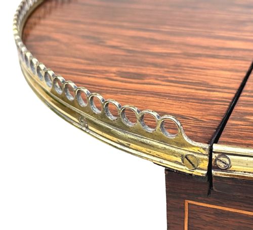 REGENCY ROSEWOOD GAMES TABLE - ADDITIONAL PHOTO 8