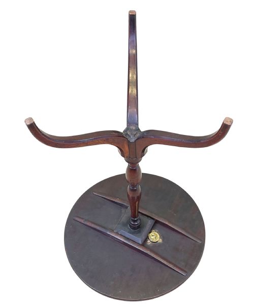 REGENCY MAHOGANY CIRCULAR WINE TABLE - ADDITIONAL PHOTO 2