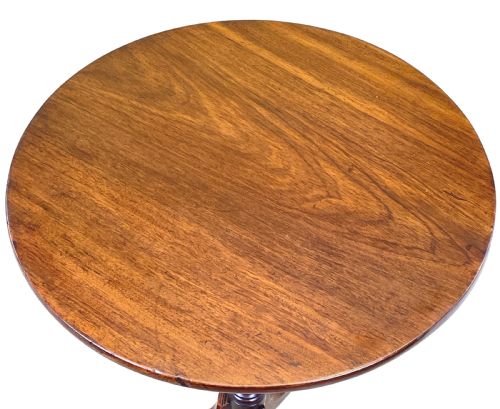 REGENCY MAHOGANY CIRCULAR WINE TABLE - ADDITIONAL PHOTO 5