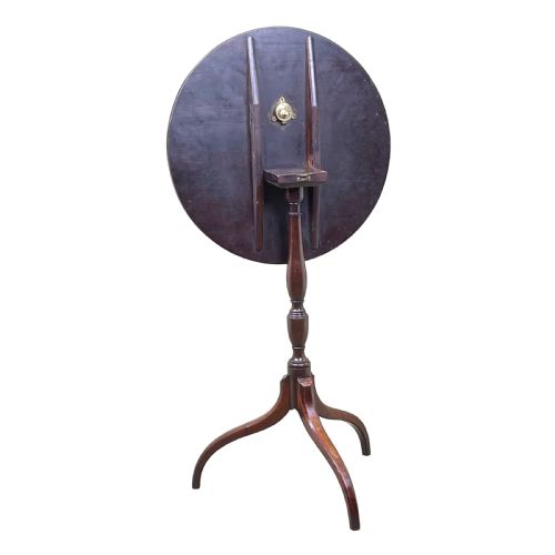 REGENCY MAHOGANY CIRCULAR WINE TABLE - ADDITIONAL PHOTO 6