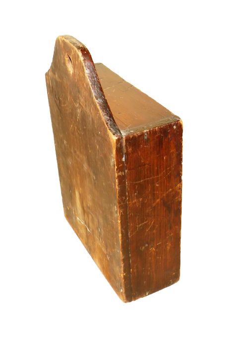 OAK AND PINE 19TH CENTURY WALL HANGING SPICE BOX - ADDITIONAL PHOTO 6
