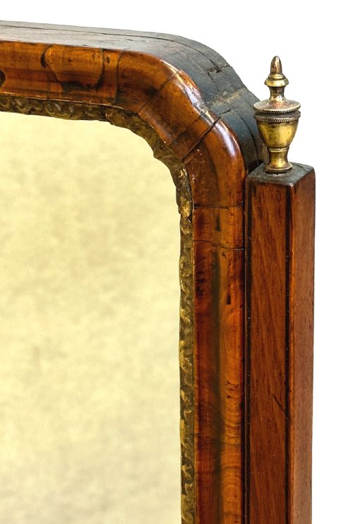 GEORGIAN WALNUT DRESSING TABLE MIRROR - ADDITIONAL PHOTO 1
