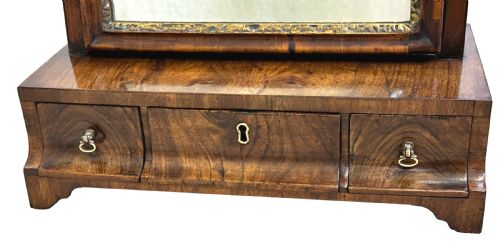 GEORGIAN WALNUT DRESSING TABLE MIRROR - ADDITIONAL PHOTO 7