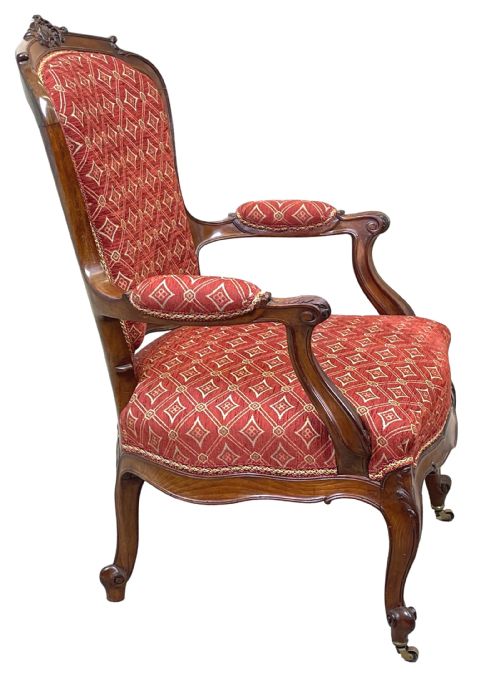 ENGLISH 19TH CENTURY MAHOGANY ARMCHAIR - ADDITIONAL PHOTO 4