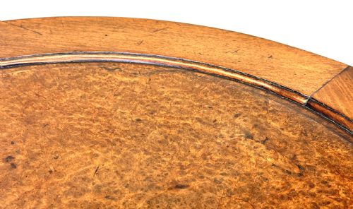 CIRCULAR ORIENTAL HARDWOOD COFFEE TABLE - ADDITIONAL PHOTO 2