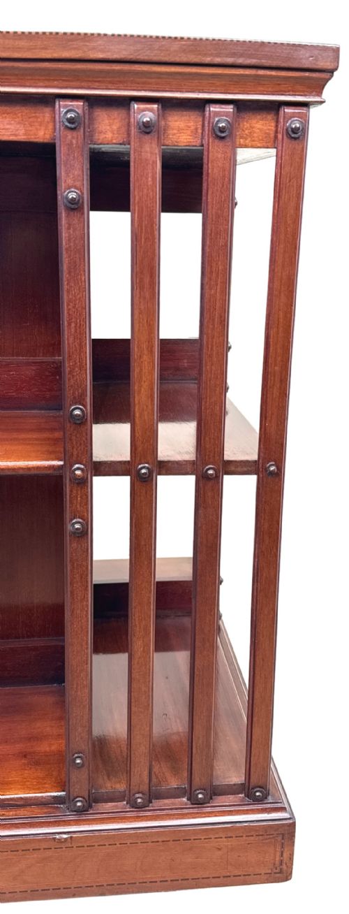MAHOGANY LATE 19TH CENTURY REVOLVING BOOKCASE - ADDITIONAL PHOTO 1