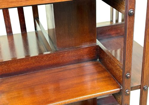 MAHOGANY LATE 19TH CENTURY REVOLVING BOOKCASE - ADDITIONAL PHOTO 4
