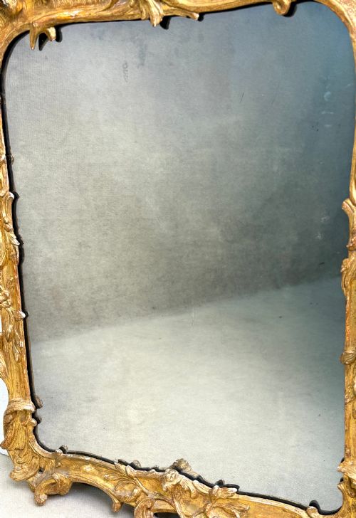 18TH CENTURY CHIPPENDALE ROCOCO GILTWOOD WALL MIRROR - ADDITIONAL PHOTO 7
