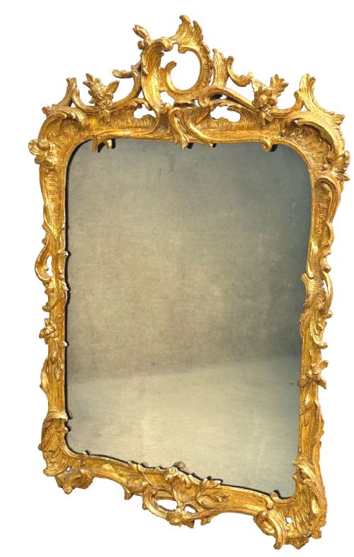 18TH CENTURY CHIPPENDALE ROCOCO GILTWOOD WALL MIRROR - ADDITIONAL PHOTO 9