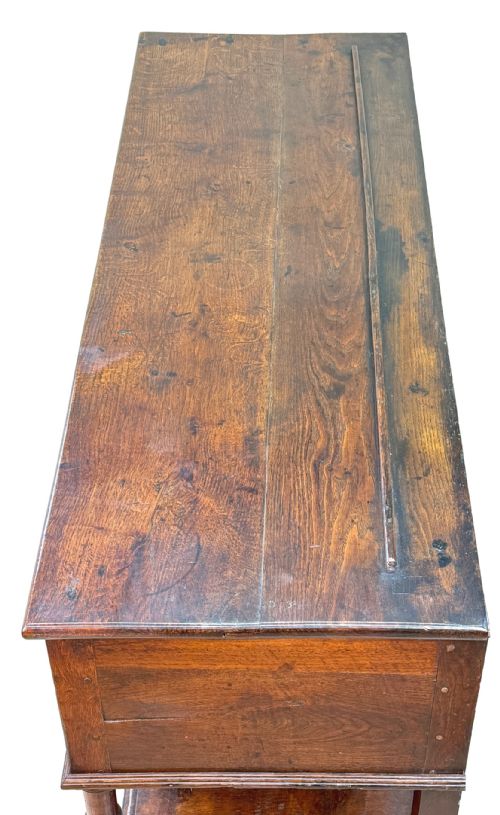 VERY SMALL GEORGIAN OAK DRESSER BASE LATE 18TH CENTURY - ADDITIONAL PHOTO 1