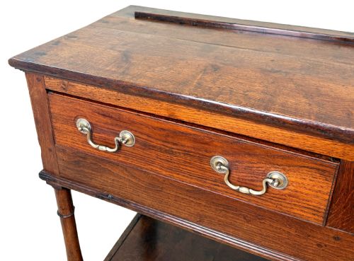 VERY SMALL GEORGIAN OAK DRESSER BASE LATE 18TH CENTURY - ADDITIONAL PHOTO 2