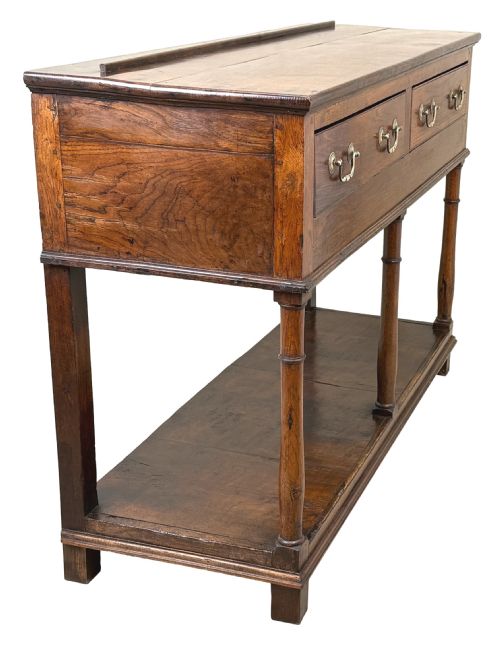 VERY SMALL GEORGIAN OAK DRESSER BASE LATE 18TH CENTURY - ADDITIONAL PHOTO 5