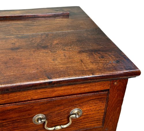VERY SMALL GEORGIAN OAK DRESSER BASE LATE 18TH CENTURY - ADDITIONAL PHOTO 6