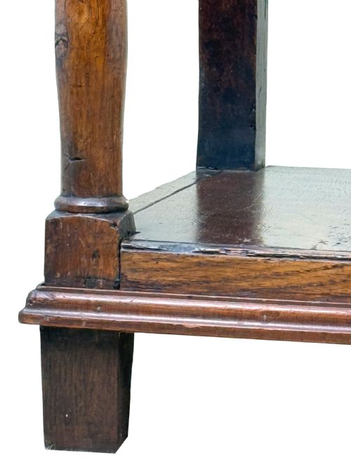 VERY SMALL GEORGIAN OAK DRESSER BASE LATE 18TH CENTURY - ADDITIONAL PHOTO 8