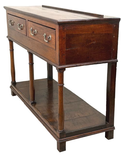 VERY SMALL GEORGIAN OAK DRESSER BASE LATE 18TH CENTURY - ADDITIONAL PHOTO 9