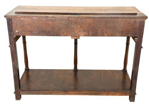 VERY SMALL GEORGIAN OAK DRESSER BASE LATE 18TH CENTURY - ADDITIONAL PHOTO 11