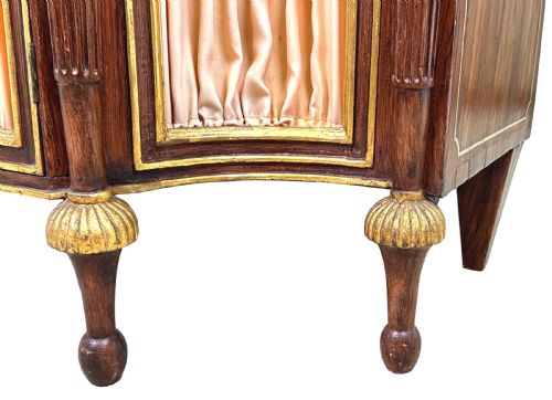 REGENCY SIMULATED ROSEWOOD BREAKFRONT SIDE CABINET - ADDITIONAL PHOTO 10