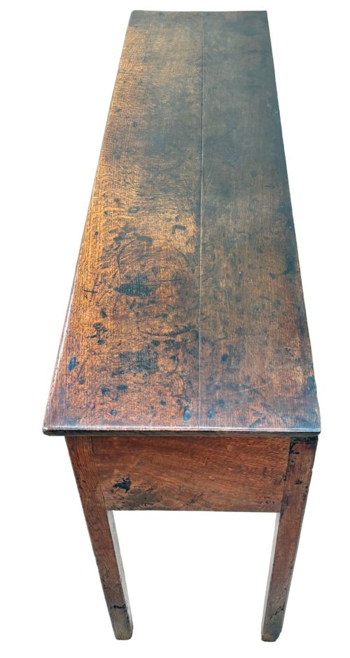 SMALL 18TH CENTURY ENGLISH OAK DRESSER BASE - ADDITIONAL PHOTO 2