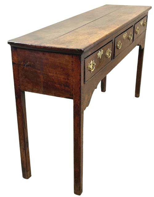 SMALL 18TH CENTURY ENGLISH OAK DRESSER BASE - ADDITIONAL PHOTO 3