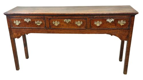 SMALL 18TH CENTURY ENGLISH OAK DRESSER BASE - ADDITIONAL PHOTO 10