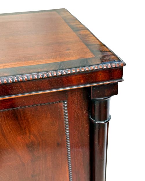 PAIR OF SMALL REGENCY MAHOGANY SIDE CUPBOARDS - ADDITIONAL PHOTO 8