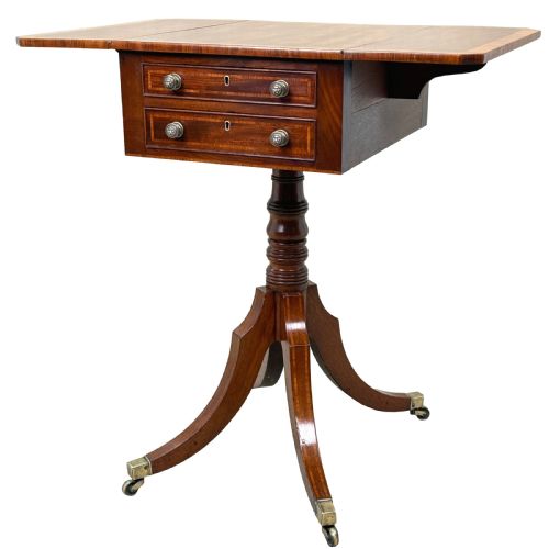 GEORGIAN MAHOGANY BABY PEMBROKE TABLE - ADDITIONAL PHOTO 1