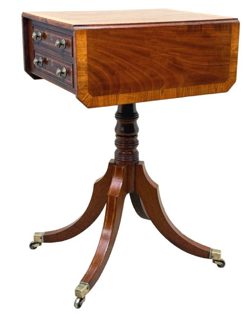 GEORGIAN MAHOGANY BABY PEMBROKE TABLE - ADDITIONAL PHOTO 2