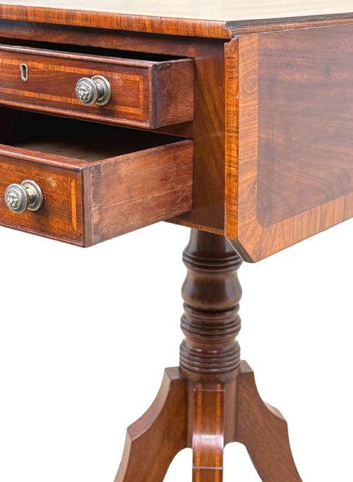 GEORGIAN MAHOGANY BABY PEMBROKE TABLE - ADDITIONAL PHOTO 3