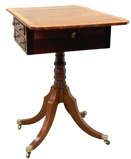 GEORGIAN MAHOGANY BABY PEMBROKE TABLE - ADDITIONAL PHOTO 5