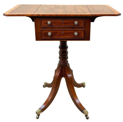 GEORGIAN MAHOGANY BABY PEMBROKE TABLE - ADDITIONAL PHOTO 12