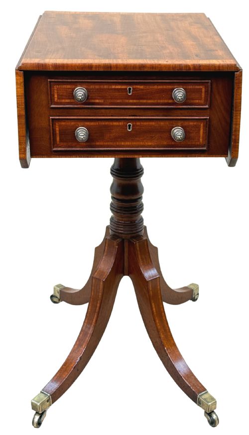 GEORGIAN MAHOGANY BABY PEMBROKE TABLE - ADDITIONAL PHOTO 13