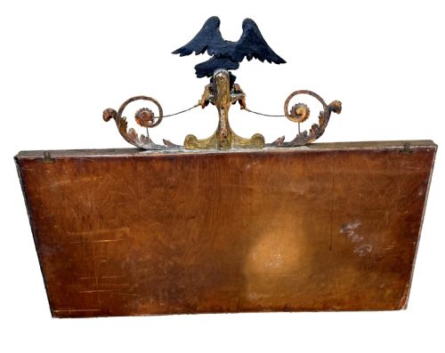 REGENCY RECTANGULAR GILTWOOD OVERMANTLE MIRROR - ADDITIONAL PHOTO 11