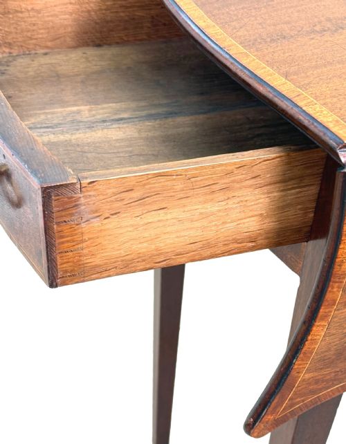 GEORGIAN 18TH CENTURY HEPPLEWHITE BABY PEMBROKE TABLE - ADDITIONAL PHOTO 3