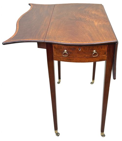 GEORGIAN 18TH CENTURY HEPPLEWHITE BABY PEMBROKE TABLE - ADDITIONAL PHOTO 7